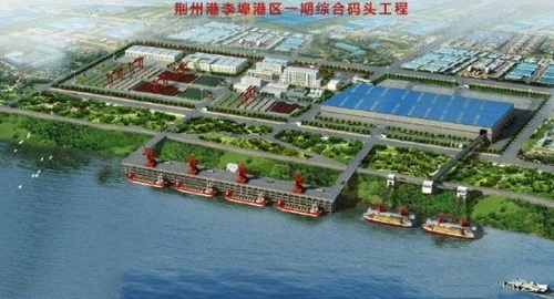 湖北一永久性砂石集并中心建成，總投資約2.5億元，年設(shè)計(jì)吞吐量360萬噸