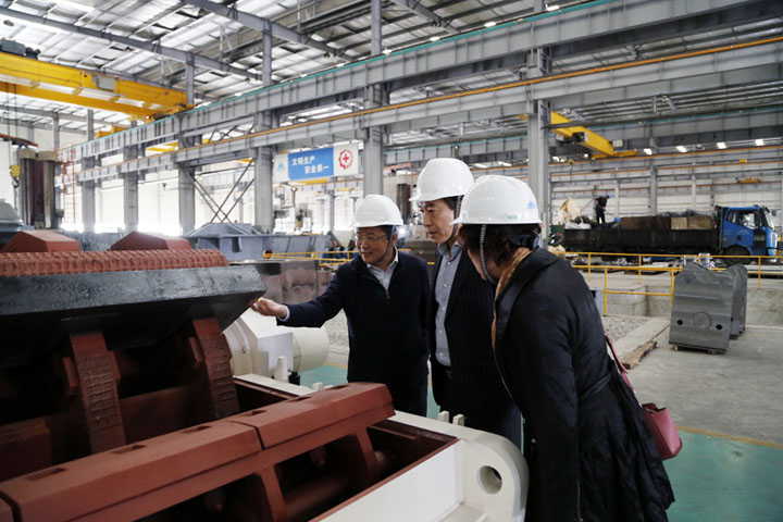 上海重型裝備制造行業(yè)協會領導蒞臨上海山美股份參觀訪問