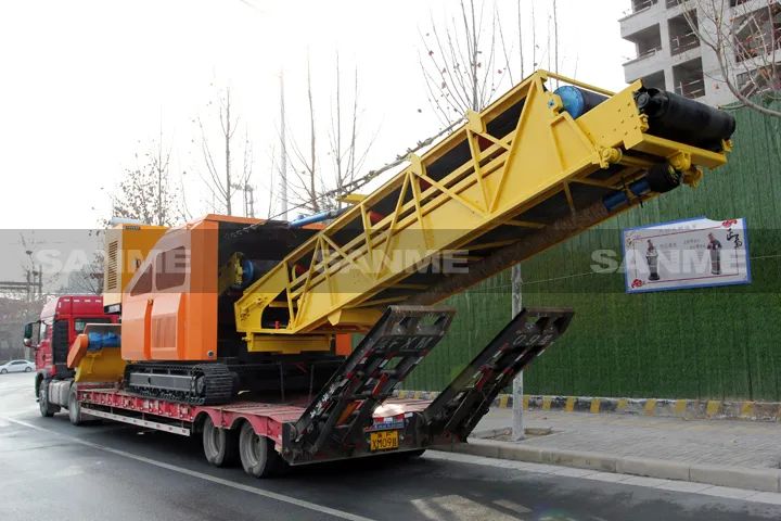 顛覆傳統(tǒng)裝車方式，山美履帶式取料機(jī)助您實(shí)現(xiàn)降本增效、節(jié)能減排！