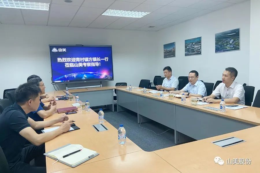 上海市奉賢區(qū)青村鎮(zhèn)黨委副書記、鎮(zhèn)長方偉一行蒞臨上海山美股份考察調(diào)研