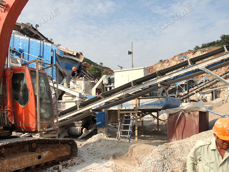 碎石生產(chǎn)線應(yīng)該選擇固定式還是移動式？